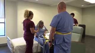 Physical Therapy Transfer Training  How To Transfer From Wheelchair To Bed [upl. by Prader]