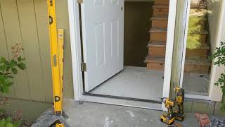 Jeld Wen Front Door Installation  Really crappy products and craftsmanship PART 1 [upl. by Ailil]