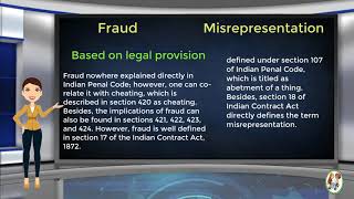 What is Difference Between Fraud amp Misrepresentation [upl. by Chauncey]