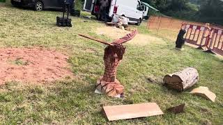 A fabulous range of wooden sculpture at Caerleon festival 2024 [upl. by Sev165]