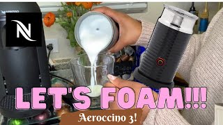 How To Foam Milk With Aeroccino 3 Make Coffee With Foam Tips amp Tricks  Easy Foamed Latte Recipe [upl. by Akiemehs386]