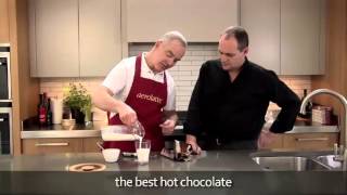 How to make a hot chocolate using an aerolatte milk frother [upl. by Imefulo]