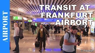 TRANSIT WALK AT FRANKFURT Airport FRA Terminal 1  Connection Flight Transfer Arriving amp Departing [upl. by Aicekan631]