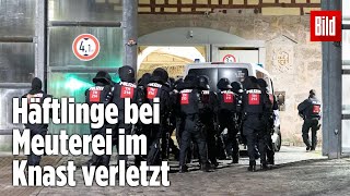 Gefängnismeuterei Polizei stürmt Knast in Thüringen  JVA Untermaßfeld [upl. by Chong]